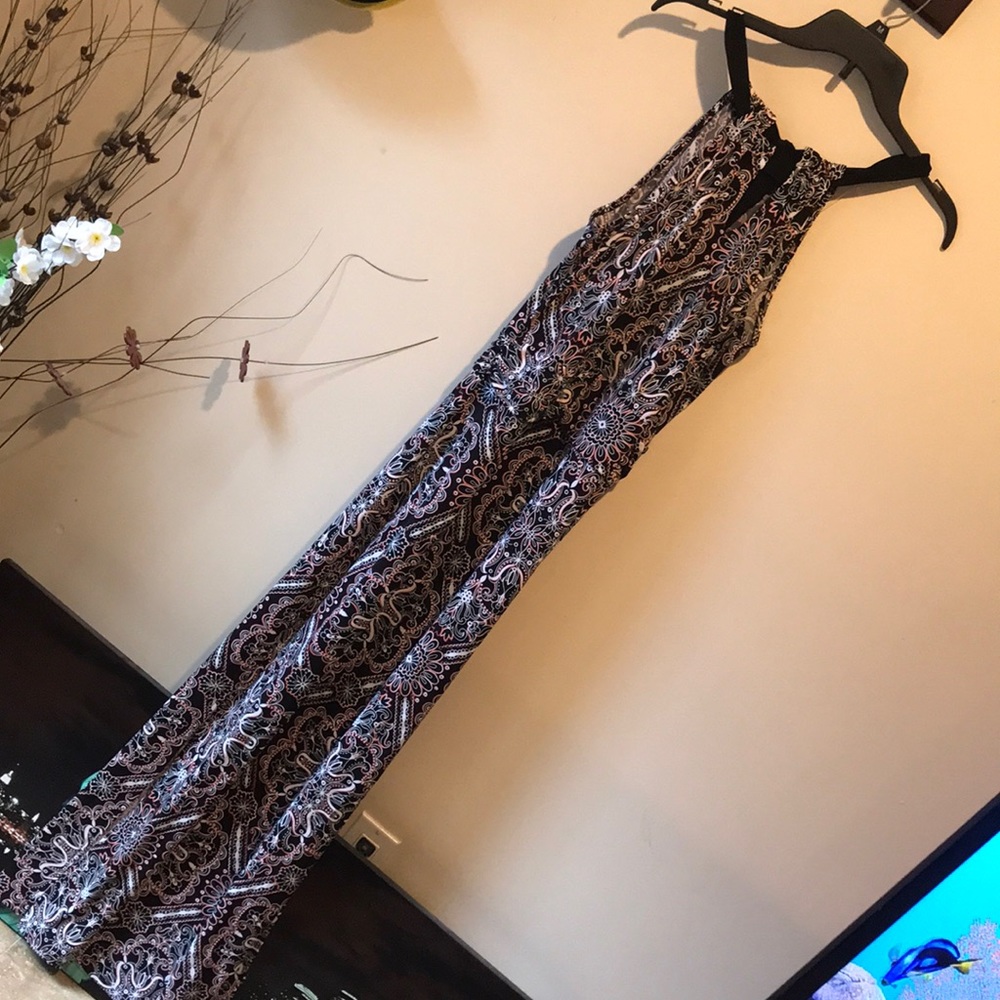 Multi-color Sleeveless Floral Formal Dress